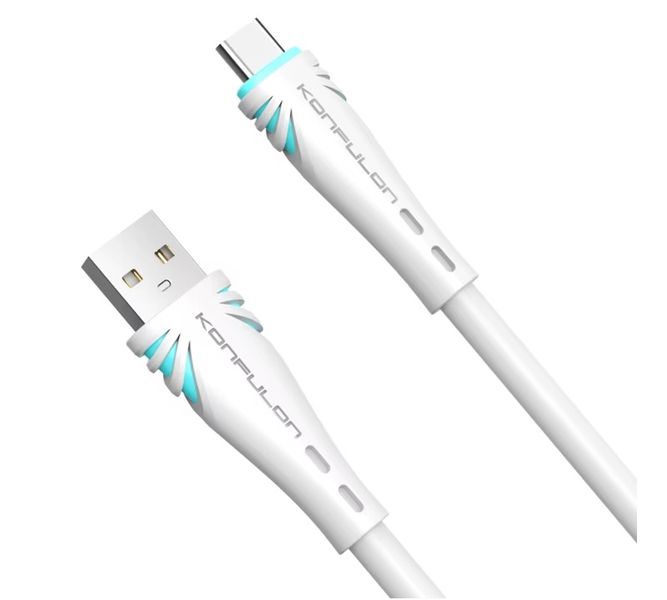 Konfulon DC48 Fast Charger Cable | USB to Type-C, 6.0 OD, 2.4A Output