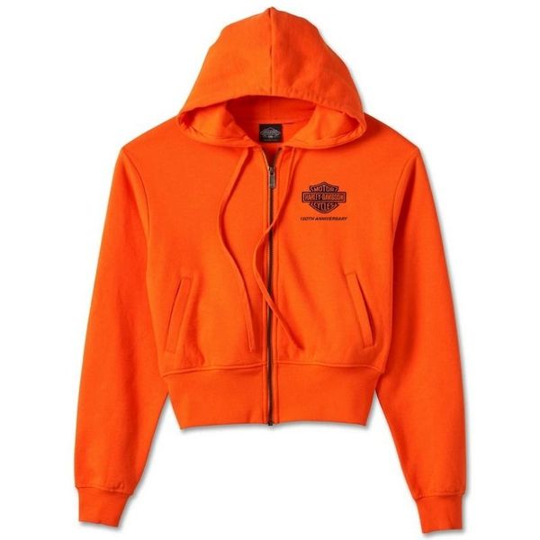 Women's 120Th Anniversary Zip Front Hoodie Orang image
