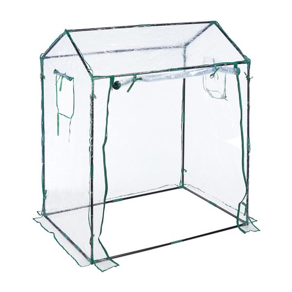 Small Garden Greenhouse Tent with Zipper Door Portable Plant Protection