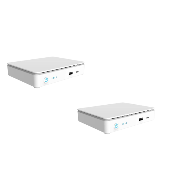 2 Pack-10400mAh 35W Mini DC UPS Output Support POE for Wifi Router Camera