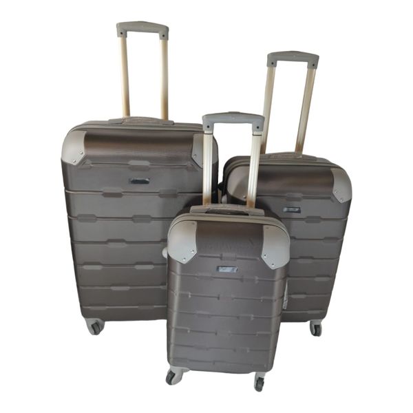 3 Piece Hard Outer Shell Luggage Set - Protected EQ-1Z