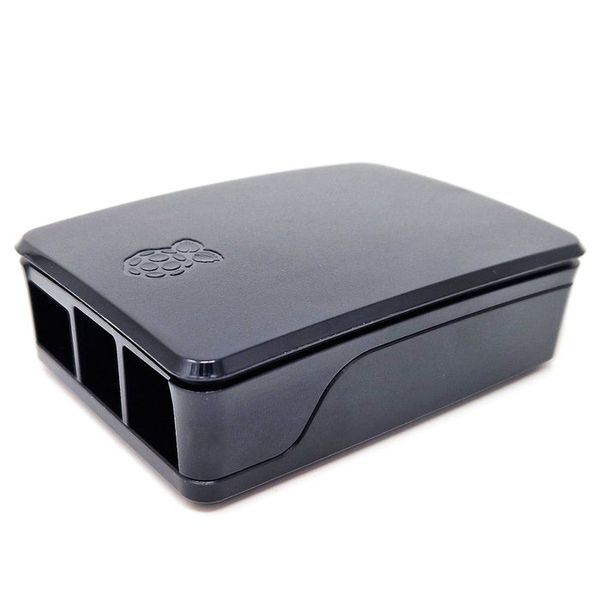 Raspberry Pi 5 official black/grey case with fan and heatsink
