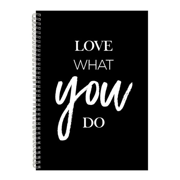 Love A4 Notebook Spiral Lined Motivational Sayings Graphic Notepad Gift 187