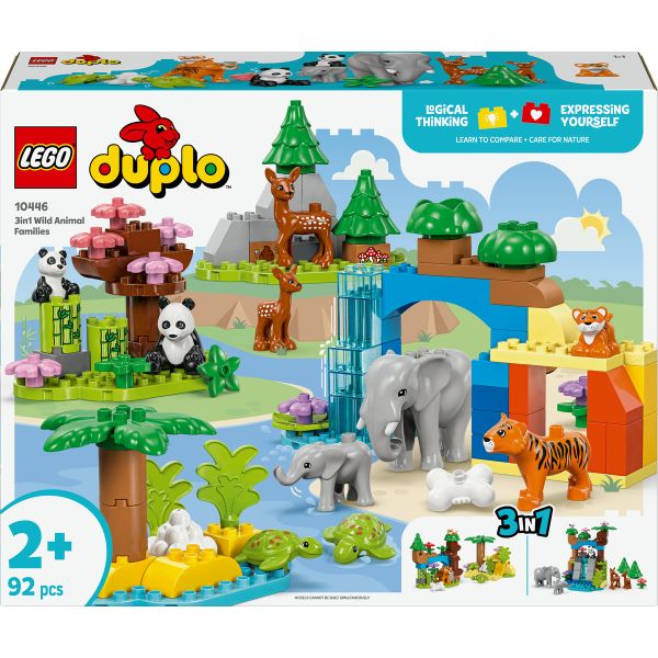 LEGO® DUPLO® Town 3in1 Wild Animal Families Set Learning Toy 10446