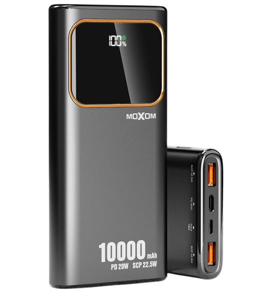 Moxom MX-PB63 10 000mAh Power Bank - 22.5W QC/PD Fast Charging