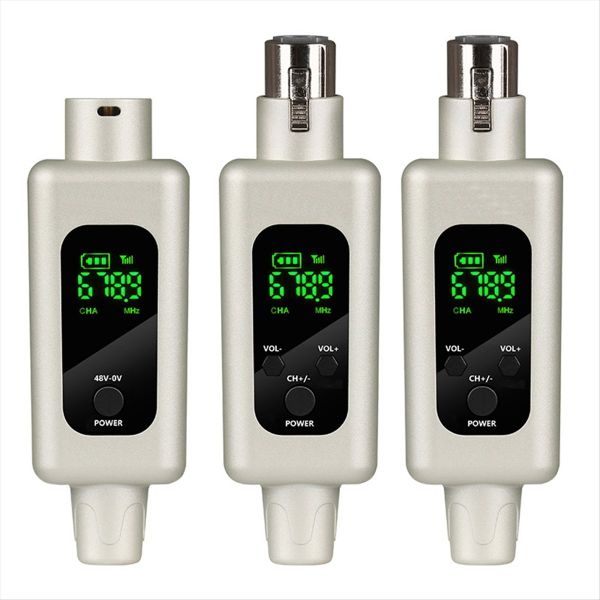 2.4G Wireless Microphone Converter UHF Transmitter XLR Transmitter Receiver