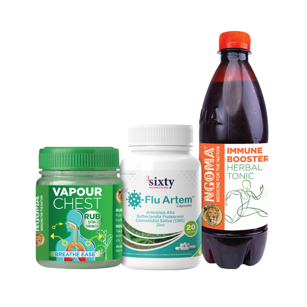 NGOMA - Flu Immunity Essentials Combo (Flu, Colds, Cough and Congestion)
