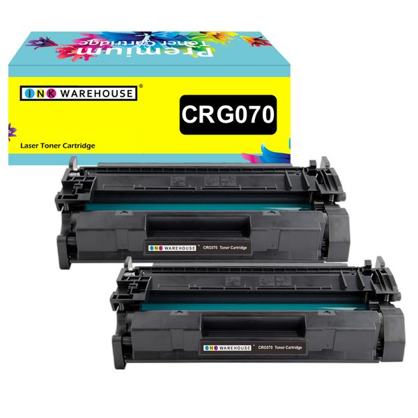 Ink Warehouse Compatible Canon 070 / CRG 070 Black Toner Cartridge x 2