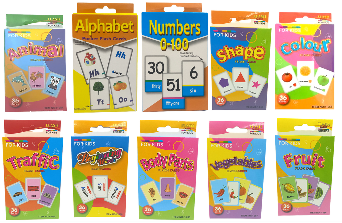 For Kids' Educational Flash Card Super Set - 10 Pack | Shop Today. Get ...