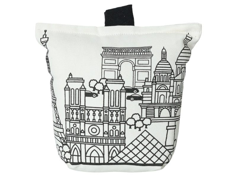 Canvas Door Stopper Fabric Printed Polyester and Stone Filling