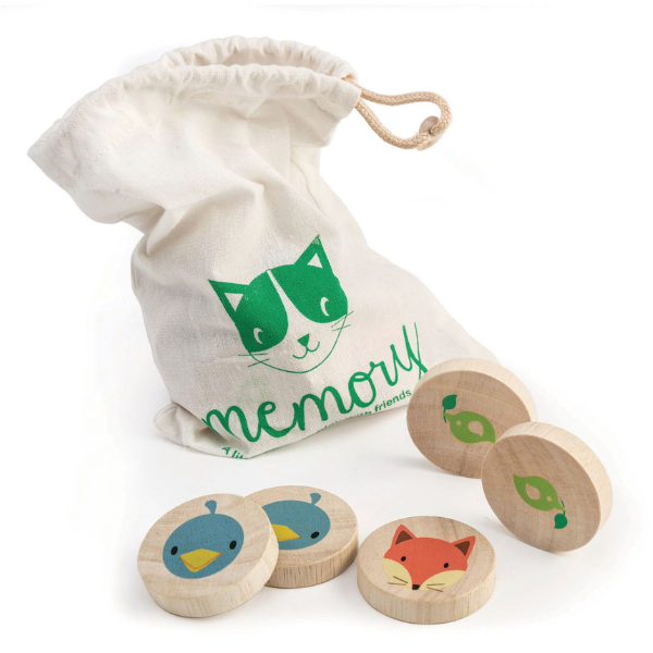 Tender Leaf Wooden Clever Cat Memory Game