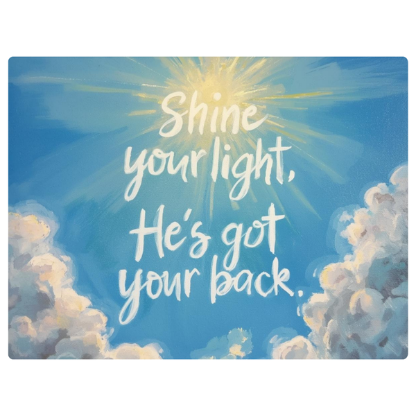 Sun In Cloud Shine Your Light Faith Printed Mouse Pad