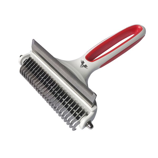 Dual-Sided Pet Grooming Brush Knotting Comb for Dogs &amp; Cats