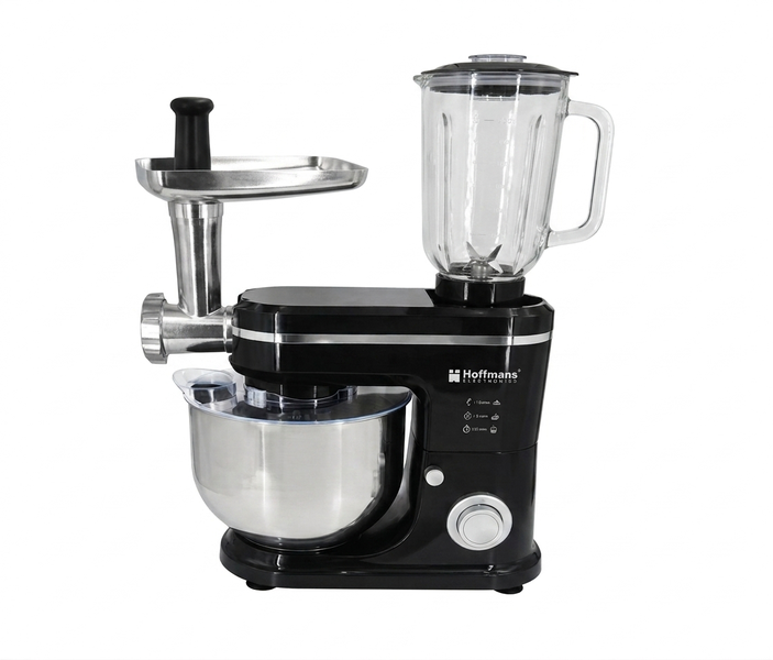 Multifunctional 3-in-1 Stand Mixer, 1600W, 8L + 2L Capacity