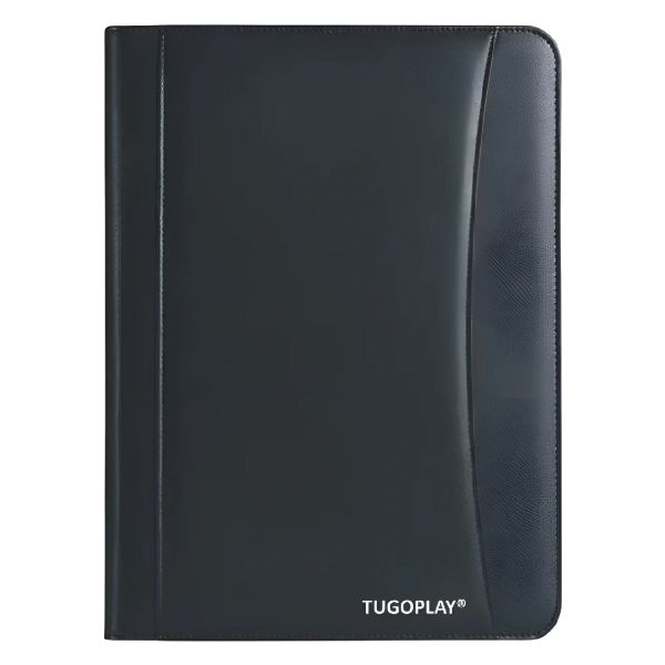 TUGOPLAY - Professional Leather A4 Zipper Manager Folder with Pockets