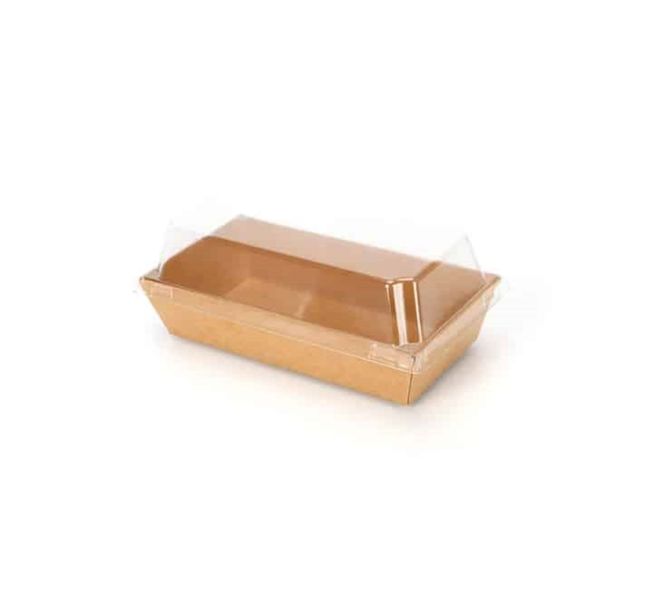 Kraft Paper Box with Clear Lid (25s) x 2