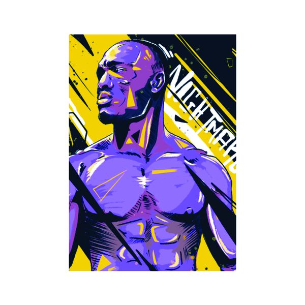 Kamaru ' The Nigerian Nightmare' Usman Pose - A1 Poster