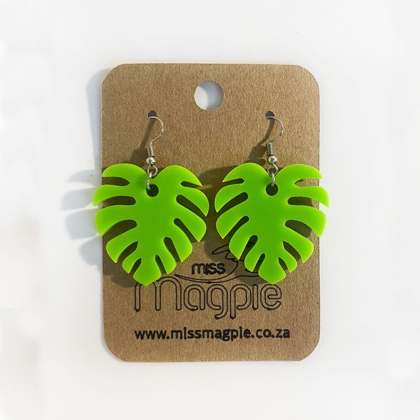 Miss Magpie Delicious Monster Leaf Earrings