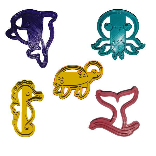 Animal Cookie Cutter Set - Ocean