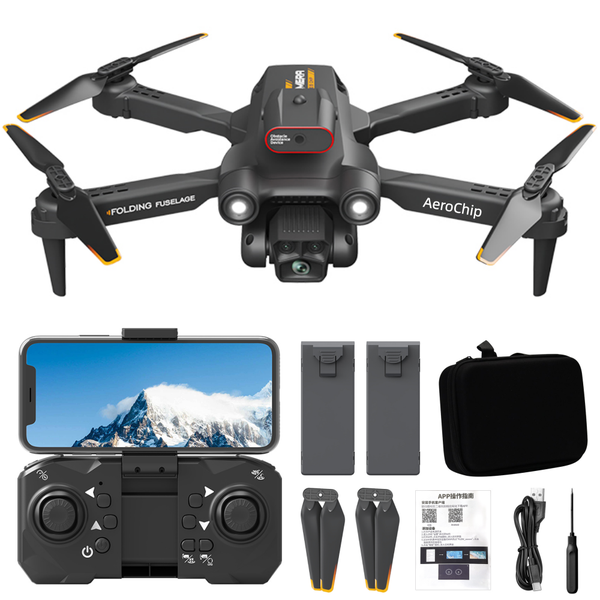 Tech Obstacle Avoidance Drone - 50x Zoom HD Camera, Optical Flow Hover