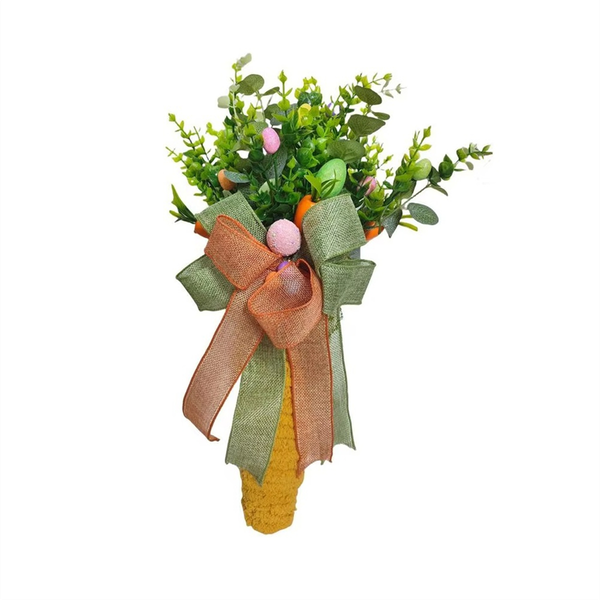 Easter Eggs Spring Season Ornaments Carrot Door Decorative Wreath A