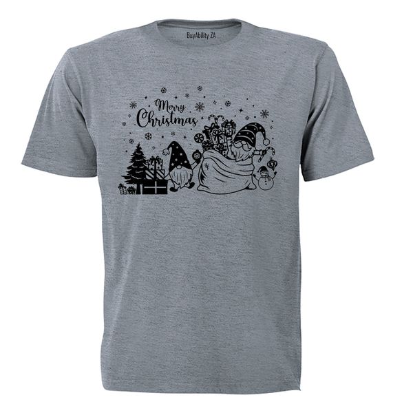 Christmas Gnome Presents - Adults - T-Shirt