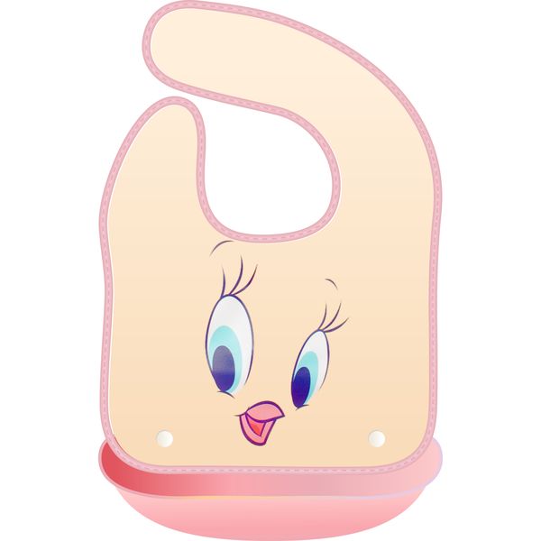 TWEETY By Looney Tunes Official Licensed Baby Catcher Bib - Easy Feeding
