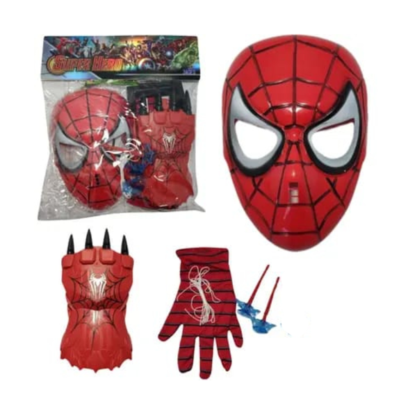 Spiderman Mask With Claw Web Shooter