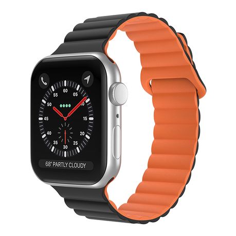 Ribbed Watch Strap with Buckle for Apple Watch 42 44 45mm