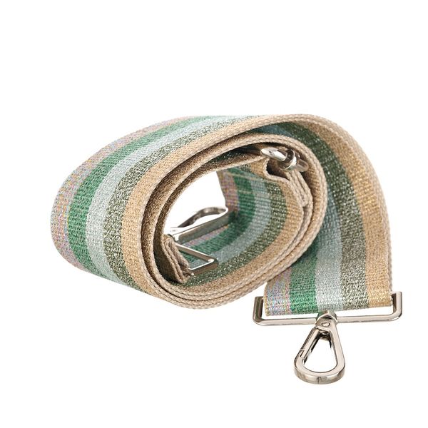 Bag Strap with Silver Hardware