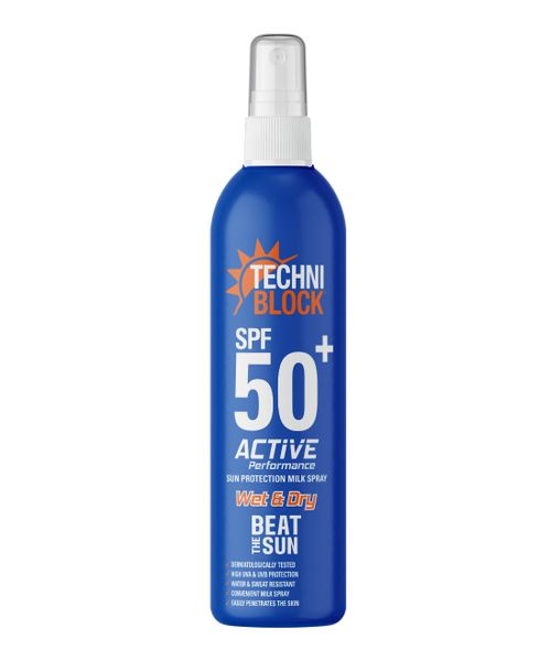 Techniblock Sunscreen Milk Spray Wet &amp; Dry SPF50 250ml