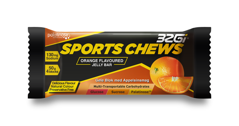 Chews / Jelly Bar - Sustained Energy - 50g - Orange - 6 Pack