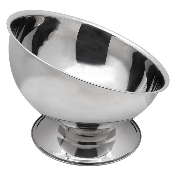 Bar Butler Footed Angled Champagne Bowl Stainless Steel, 9l
