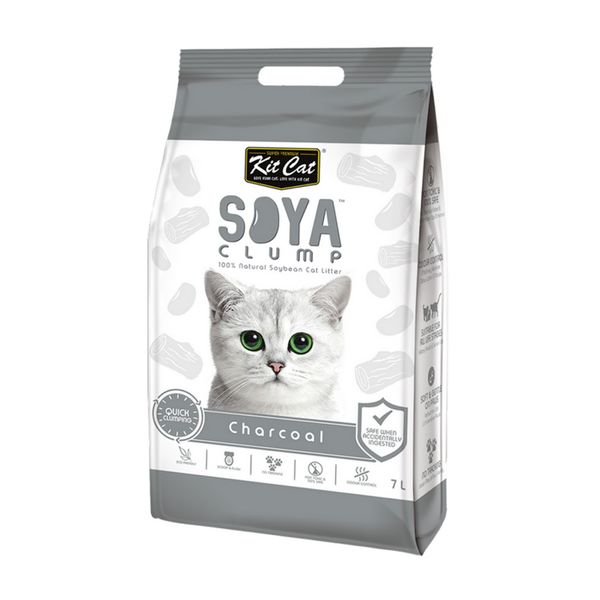 Kit Cat Soya Clump Cat Litter Charcoal