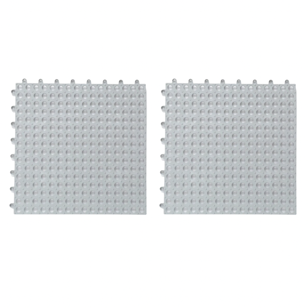 Pack of 2 Interlocking Anti-Slip Shower Mat Tiles