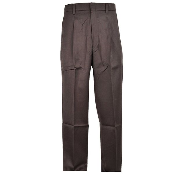 Brentwood 100% Wool single pleat - open hem - trousers - Chocolate
