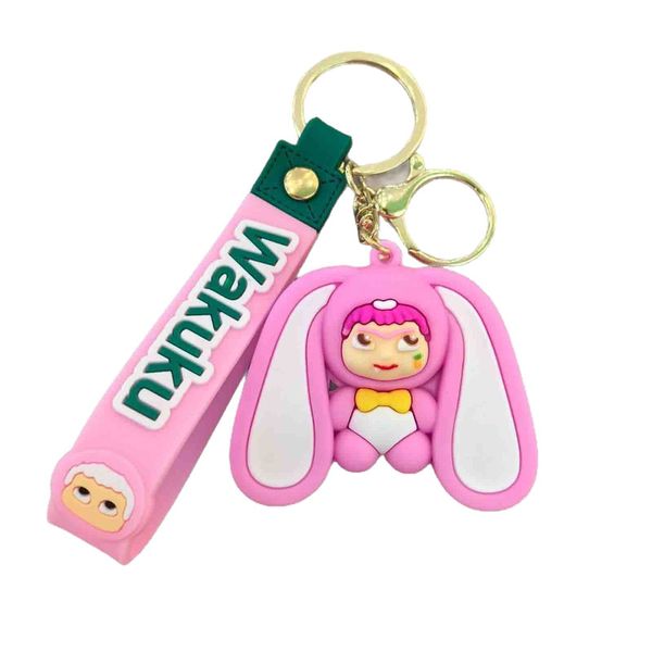 Cartoon WAKUKU - Pink Keychain