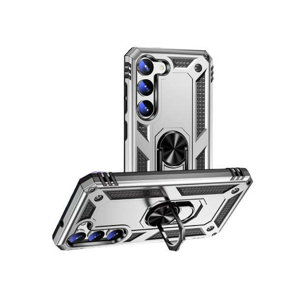 Armor Case for Samsung S23+ - Silver &amp; Black