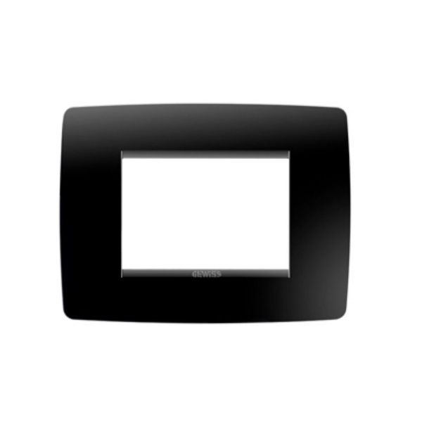 ACDC - Gewiss Chorus One Toner Black 3-Gang Cover Plate