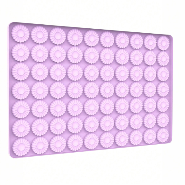 Daisy Shaped Flower Silicone Mold - Purple
