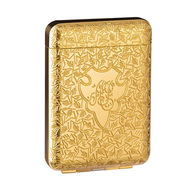 Vintage 16-Slot Metal Cigarette Case