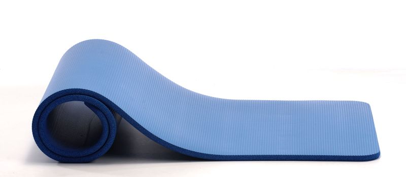 GoFit Pilates Mat - Closed Cell Foam 5/8" thick x 2' x 6' - Blue
