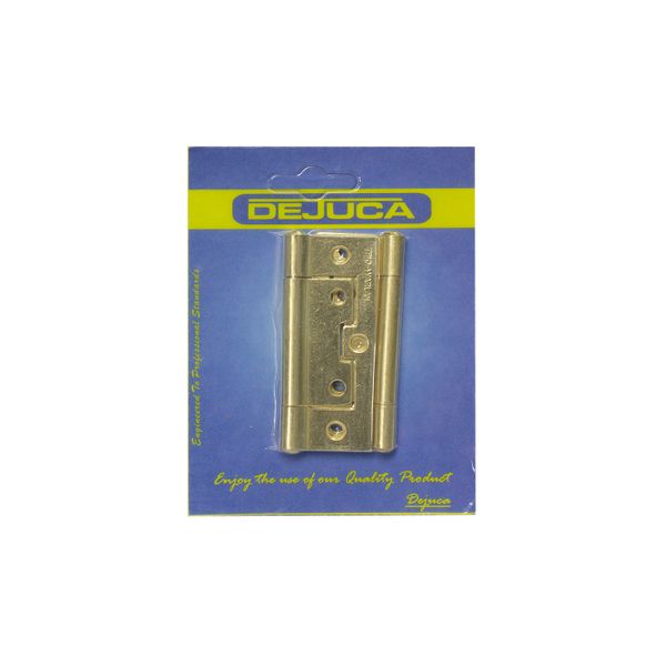 Dejuca - Flush / Sinkless Hinge - Bp - 75mm - 1pair/Card