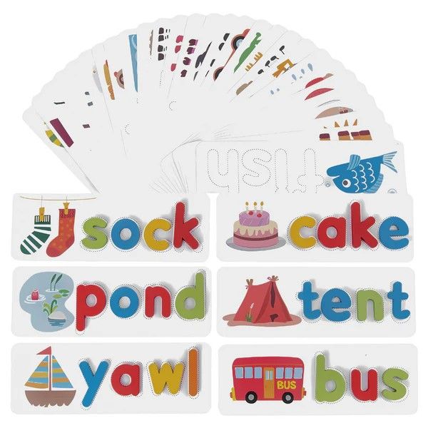 Visual Words Flashcards and Alphabet Matching Game