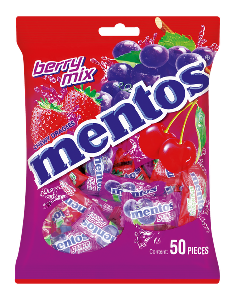 Mentos Mono Bag 50 pieces Berry Mix