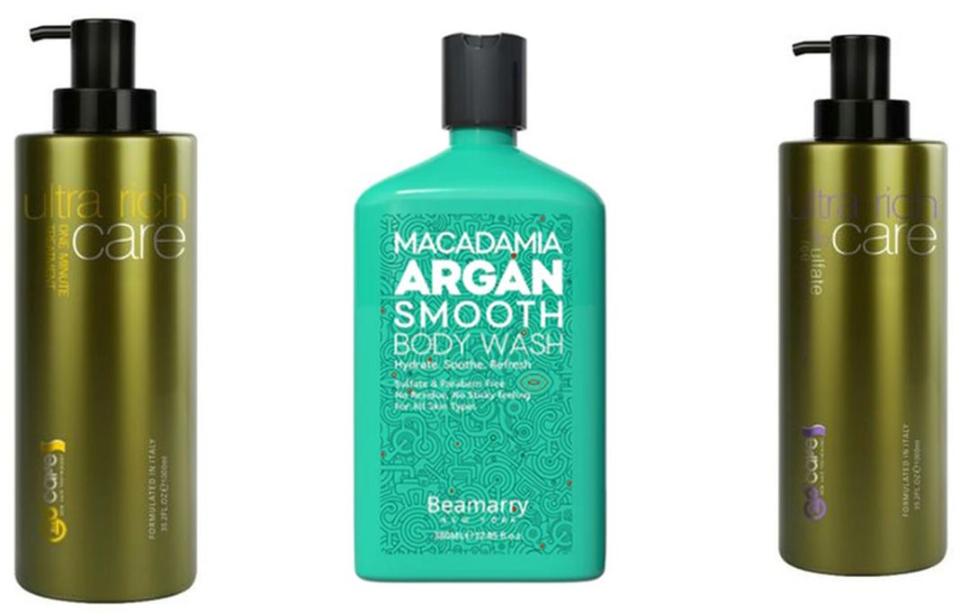 GoCare Sulfate Free shampoo,One Minute Treatment and argan smooth body wash