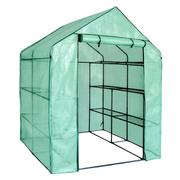 Walk-In Greenhouse with Shelves 230×143×195cm Plant Grow Tent