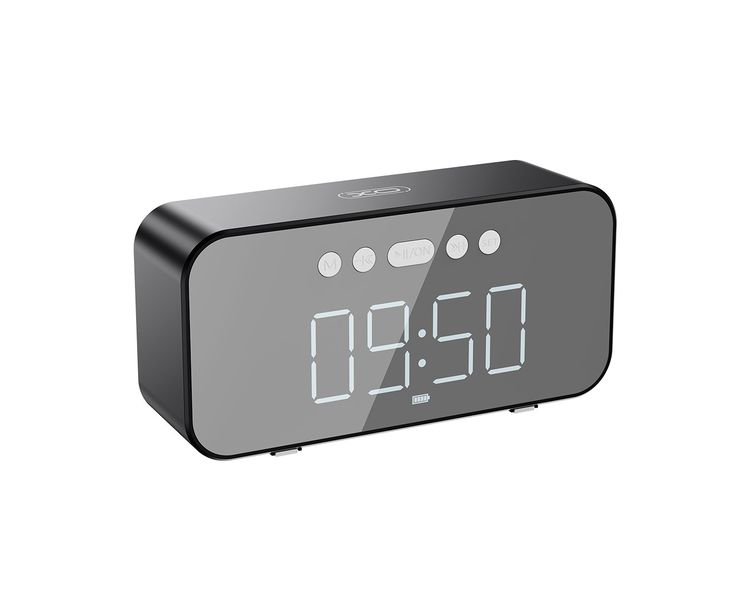 XO 2 IN 1 Digital Display Alarm Clock and Speaker - Black F41