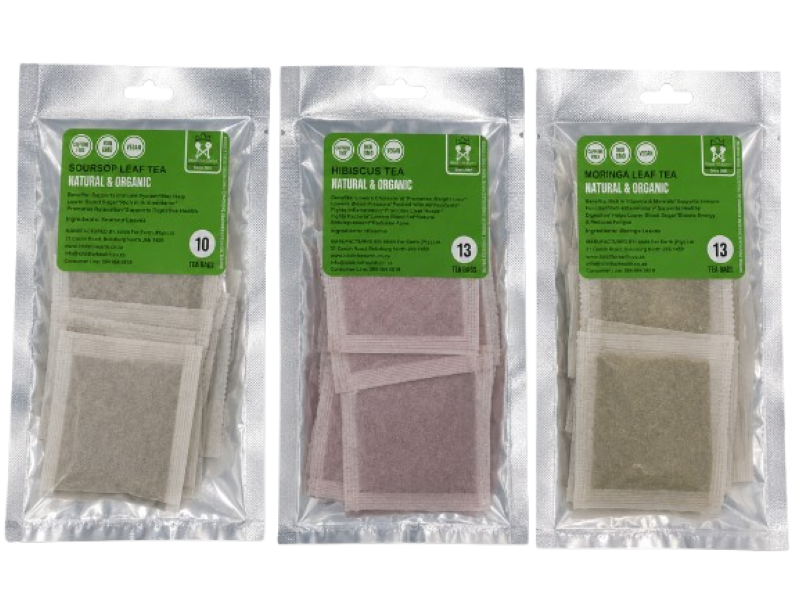 Ididit For Earth Wellness Tea Bundle Soursop Hibiscus &amp; Moringa
