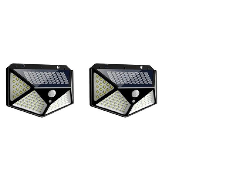 Outdoor 100 LED Solar Light for Garden Wall - 2 Pieces